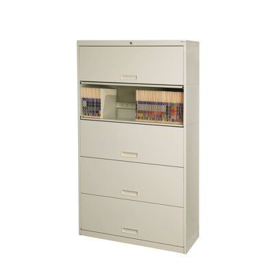 Stak-N-Lok 36'' Wide 5 -Drawer Steel File Cabinet