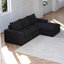 Canapé modulaire en L Boneless en forme de L avec méridienne et trois coussins Boneless-713890290