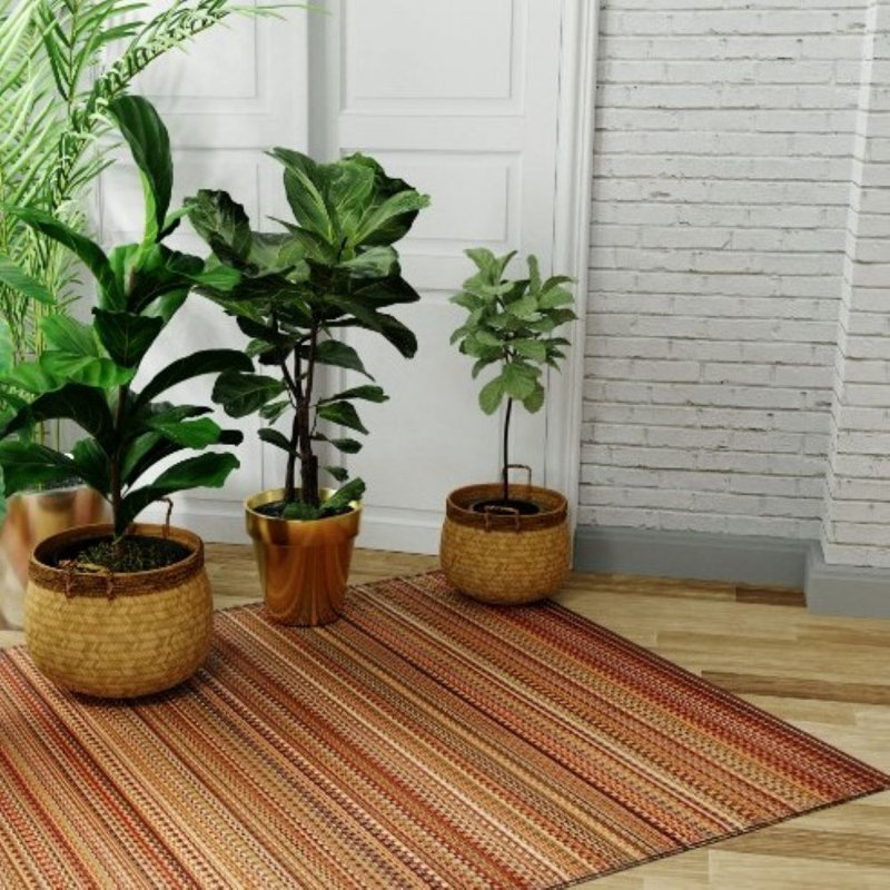 Tapis d'extérieur 8 pi x 10 pi, mixte - terre