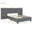 Lit plateforme tapissier avec grande tête de lit, mobilier de chambre à coucher-284850627-284850625