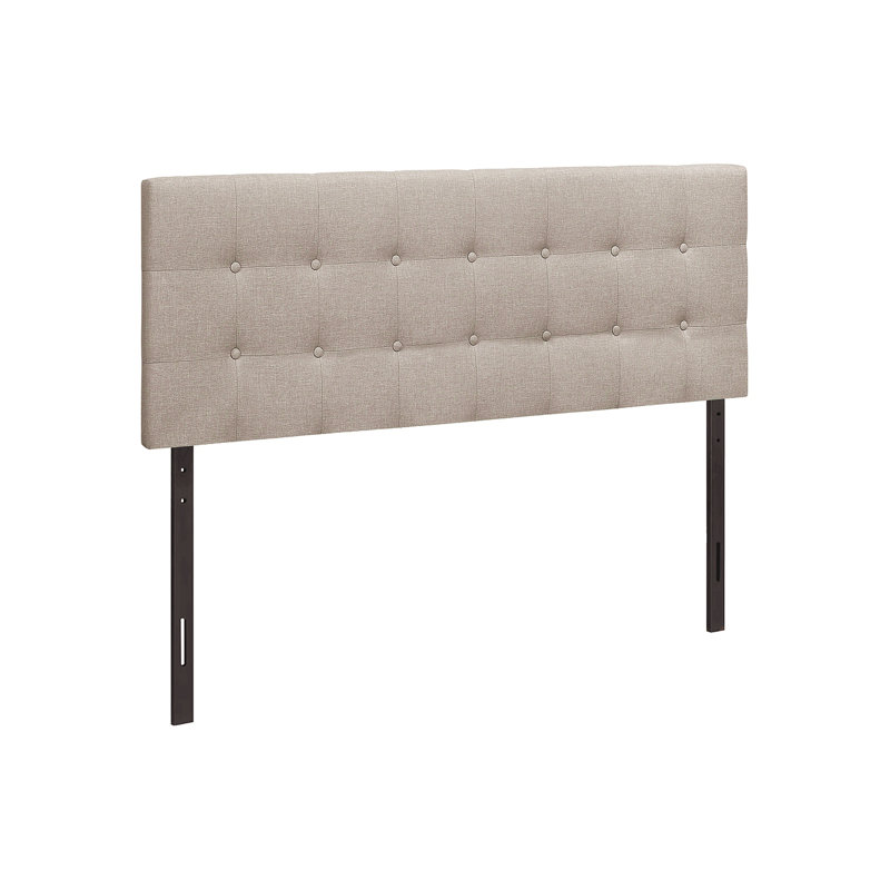 Bed, Headboard Only, Queen Size, Bedroom, Upholstered, Queen, Gray