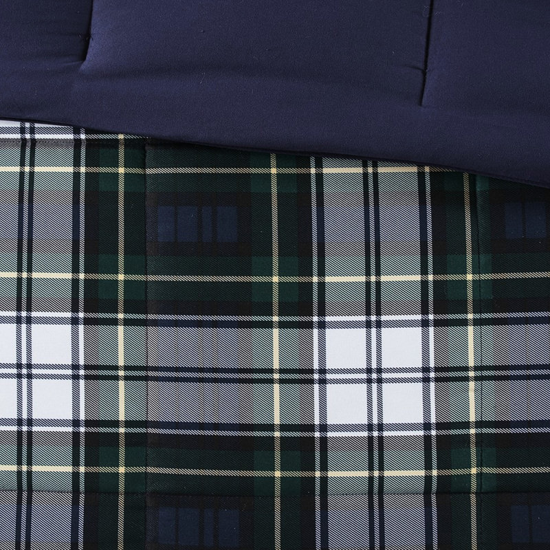 Édredon - Absorption de duvet bleu marine à 3 m de remplacement pour toutes les saisons en microfibre douce bleue
