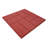 Pavé de jardin en caoutchouc double face en rouge - ensemble de 6