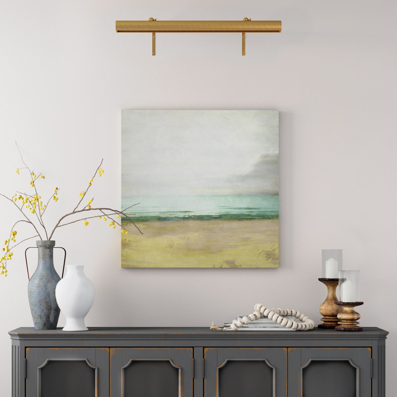 Waterline I, peinture sur toile, H 30 po x l 30 po
