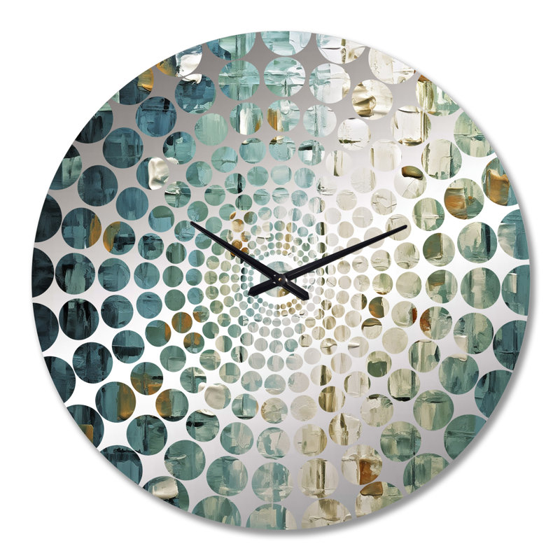 Horloge murale balkanique - Peinture abstraite, Très grand