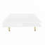 Table basse Exquise à haute brillance avec 4 pieds dorés et 2 petits tiroirs-114232510