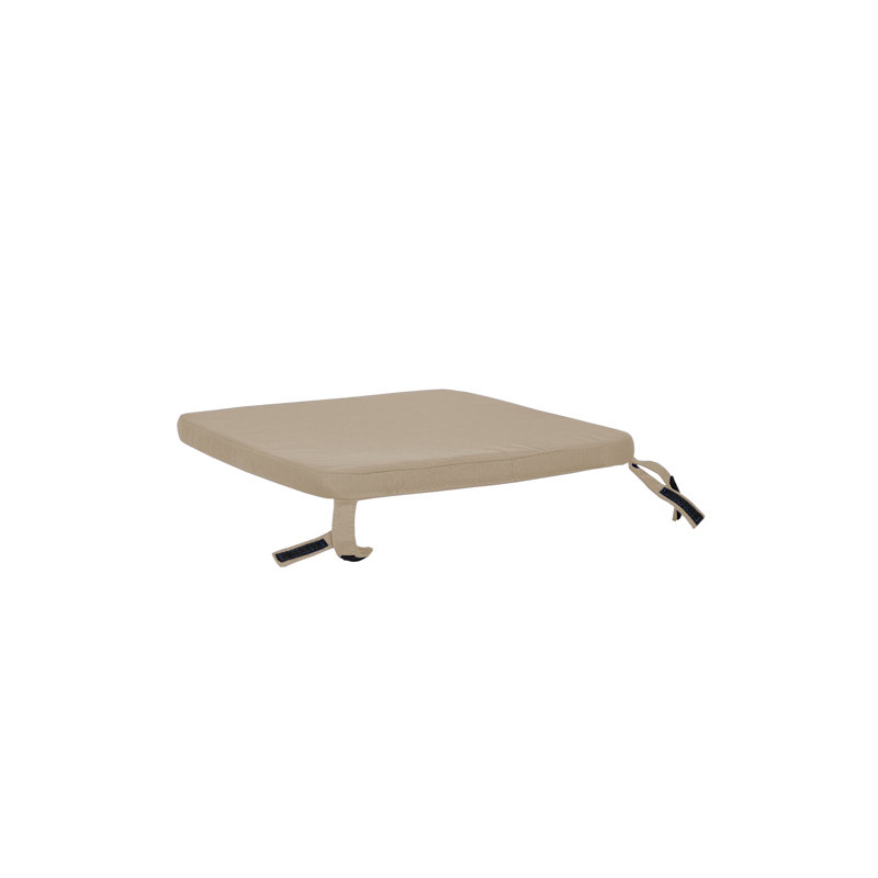 Seat Cushion for BFM Maui Chairs, Armchairs & Barstools, Tan, 16" W x 18.5" D