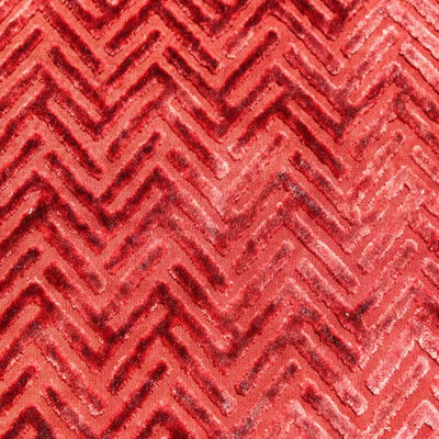 Geometric Velvet Fabric