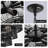 Black Chandelier 24" Rustic 5-Tier Hemp Rope Pendant Light With 8 E12 Sockets-469482521-469482522-469482525