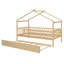 Lit simple en bois avec lit gigogne simple, naturel-130120433-130120436