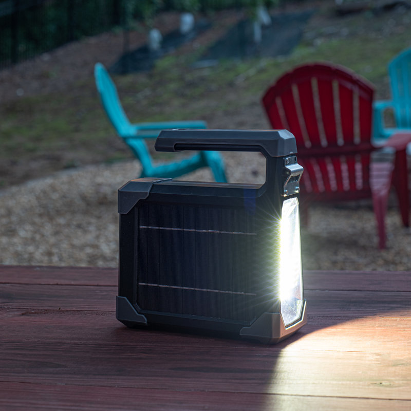 Solar Emergency Flashlight and Camping Lantern with USB Charging Port 
