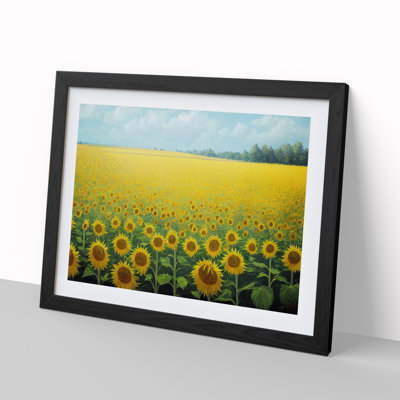 Timeless Sunflower Field - Single Picture Frame Print