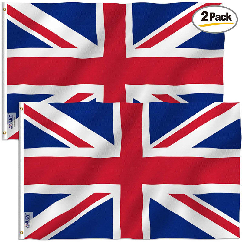 Drapeau du Royaume-Uni drapeau de maison en polyester 36 x 60 po