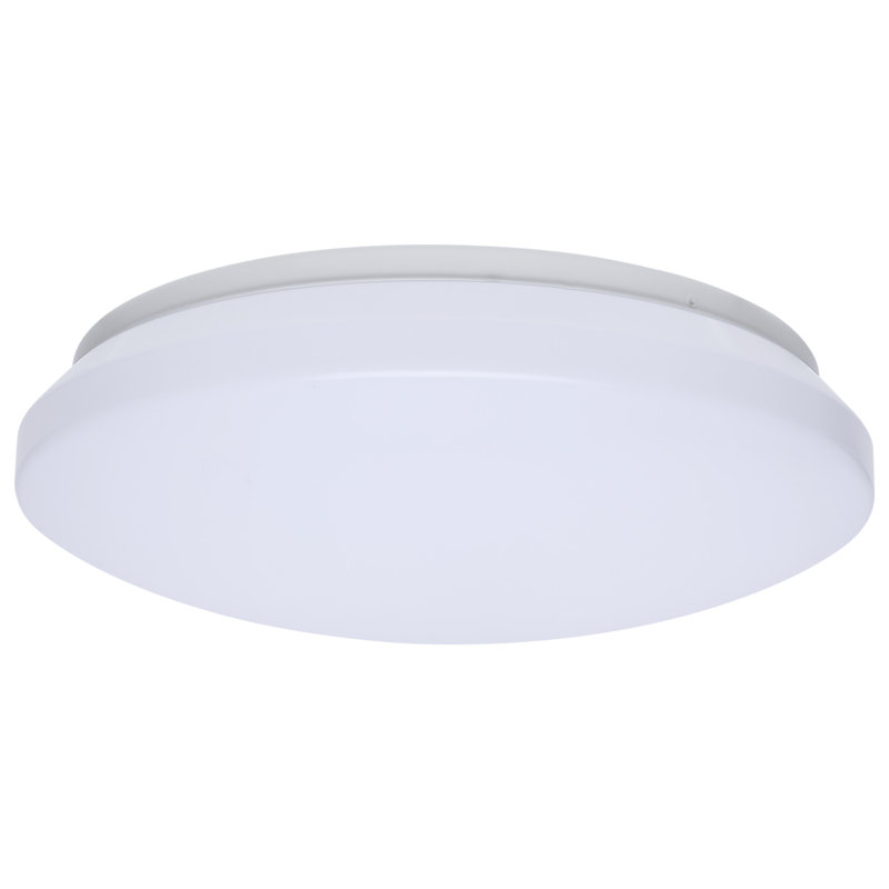 LED Cloud Fixture with Sensor 27K/30K/35K/40K/50K CCT Selectable Round Shape White Finish 120 Volt, 3.15" H x 11" W x 11" D