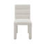 Ensemble de 2 chaises d'appoint Beige Boucle