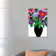 Vase With Flowers by Charles Harker - Wrapped Canvas Print