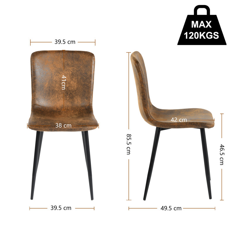 Swenja 45cm H Velvet Upholstered Metal Side Chair, Blue