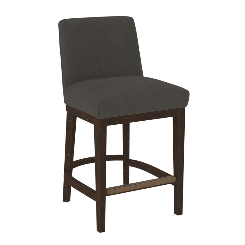 Upholstered Stool, Evolution Smokey, Beachwood