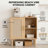  Sideboard Buffet Cabinet,  Storage Cabinet With  Doors For Dining Room, Living Room-1221428086
