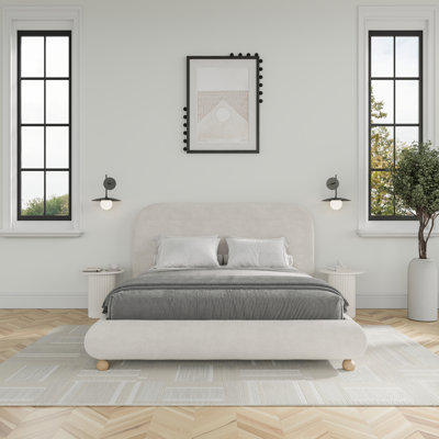 Burdge Ball Feet Upholstered Bed