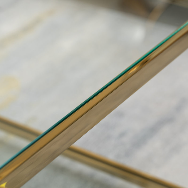 Glass Top Living Room Table Set