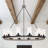 Philadelphia 12 - Light Dimmable Wagon Wheel Foyer Chandelier with Hand Blown Glass Accents-2045999880