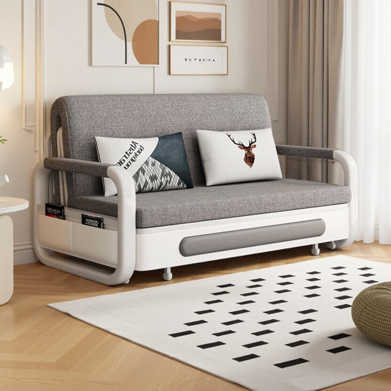 2 Seater Linen Blend Sofa Bed