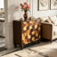 Buffet avec motif en nid d'abeille, armoire d'appoint moderne-133082640-133082642