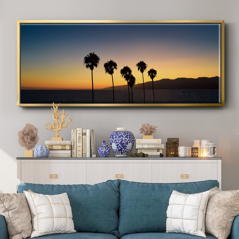 Dusk in Cali- Framed Canvas