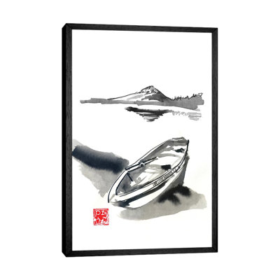 Islands And Boat by Péchane - Painting on Canvas