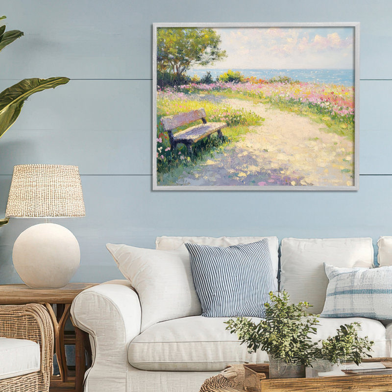 «Relax And Stay A Time», estampe numérique, design par Petal Prints Design, H 24 po x l 30 po, Estampe numérique Farmhouse