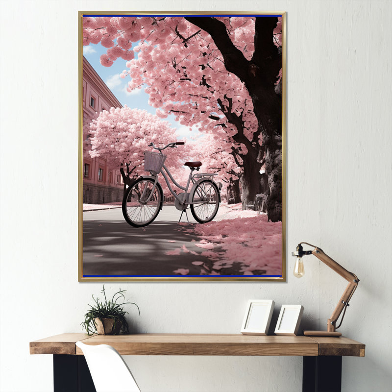 Deeana «Cycle of Life II», reproduction d'art sur toile encadrée, Cadre flottant doré, H 20 po x l 12 po x P 1 po