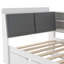 Lit plateforme en bois avec lit gigogne, tablettes et tête de lit avec rangement-865879674-865879673