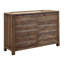Mobilier de chambre à coucher contemporain contemporain de style rustique avec tiroirs supérieurs doublés de feutre pour commode 1 pièce