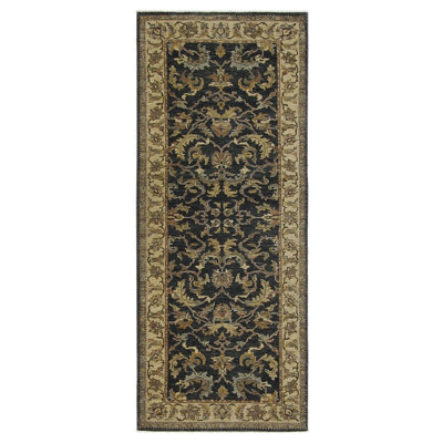 Davey Hand Knotted 4x10 Grey Runner