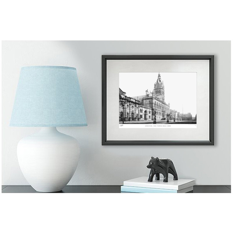 Chester, The Town Hall 1888 by Francis Frith - Single Picture Frame Print, 28cm H x 36cm W x 2.3cm D