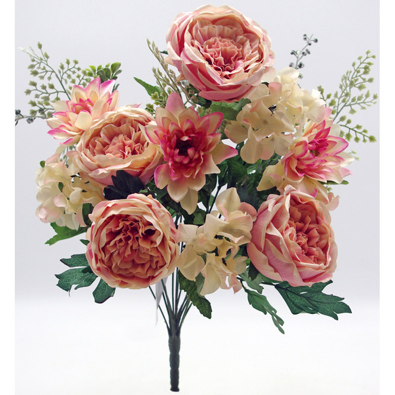 Douille mélangée rose chou, Rose / Vert