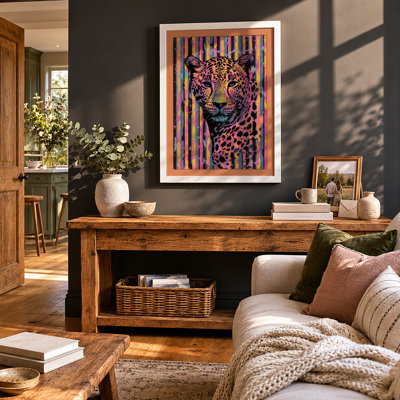 Leopard Pop Modern - Framed Print