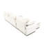Velours côtelé beige, 5 pouces avec support ergonomique, style home cinéma, combinaison de design rétro et chic, confort.