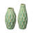 Modern Geometric Green Ceramic Table Vases