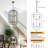 8-Light Black Geometric Cage Chandelier, Adjustable Height-1313856213