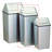 Waste Watchers Steel Swing Top Kitchen Trash Can-113317103-19927870-1891924