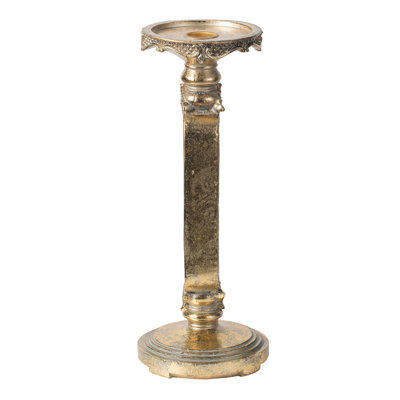 D4.3X11" Antique Gold Cutout Candle Holder