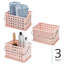 Panier de douche en plastique avec poignée - Serviteur de douche portable pour salle de bain ou dortoir College