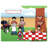 Personalized Name That Toon Family Backyard Barbeque 2 boys Rhinestone Bordered Key Chain-106949215