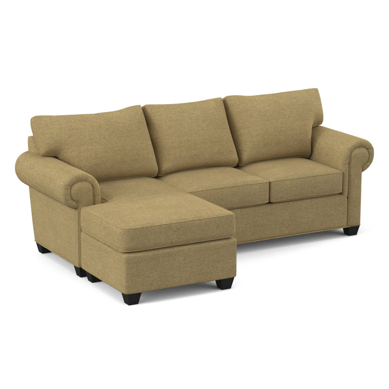 Layla Sectional with Ottoman, Antic Fawn