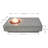 Metroplis 56" Outdoor Concrete Fire Table 45,000 BTU - Includes Lava Rocks and PVC Cover-91892858-91892855