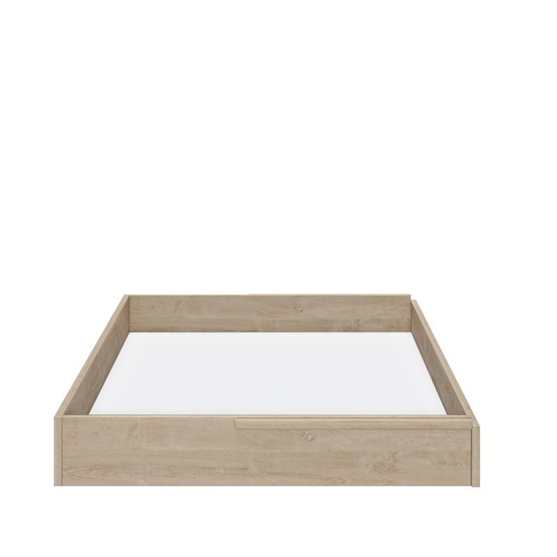 Jamnes Underbed Storage Drawers, Blond Oak, 17cm H x 199cm W x 93cm D