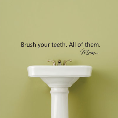 Décalcomanie murale™ brosses à dents