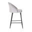Upholstered Counter Stool with Metal Frame-388665814